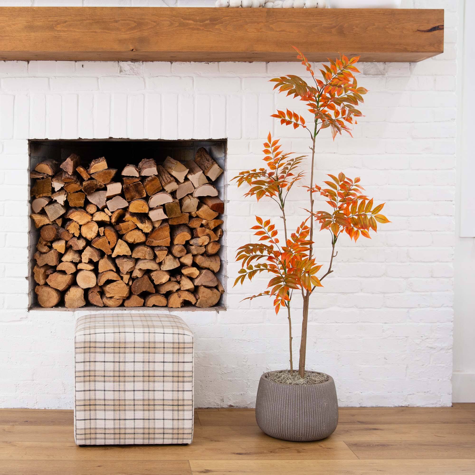5ft. Autumn Minimalist Sumac Artificial Fall Tree